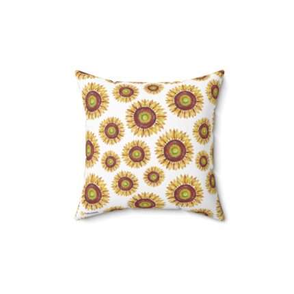 Spun polyester square pillow with text 'Unlock Comfort: Exploring the Benefits