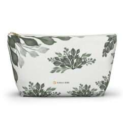 Accessory pouch with leaf craft velvet side in various sizes.