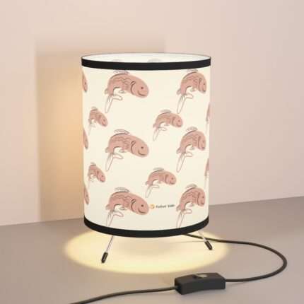 Fish Design Tripod Lamp with high-resolution printed shade, perfect for adding a touch of underwater elegance to any room.